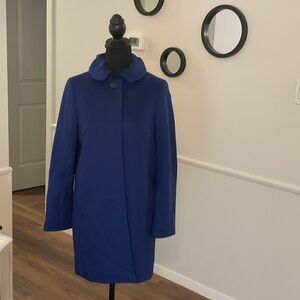 J. Crew Royal Blue Trench Coat